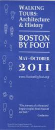 Boston By Foot Brochure 2011