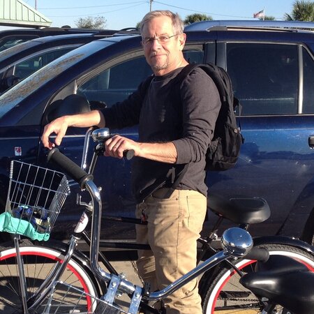 Bob Malsberger on a bike
