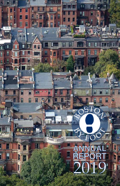 Boston By Foot Annual Report 2019 Cover