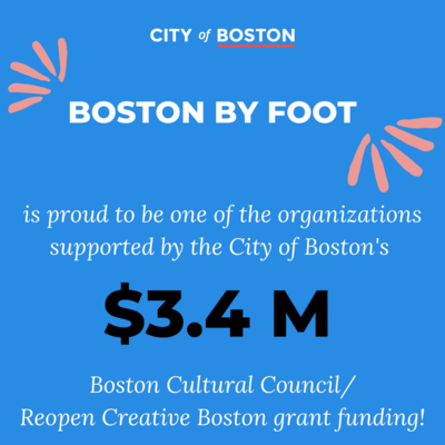 Boston by Foot awarded by City of Boston 34 Million dollars