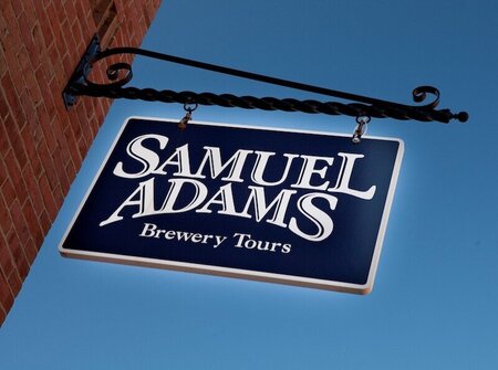 Samuel Adams Brewery sign