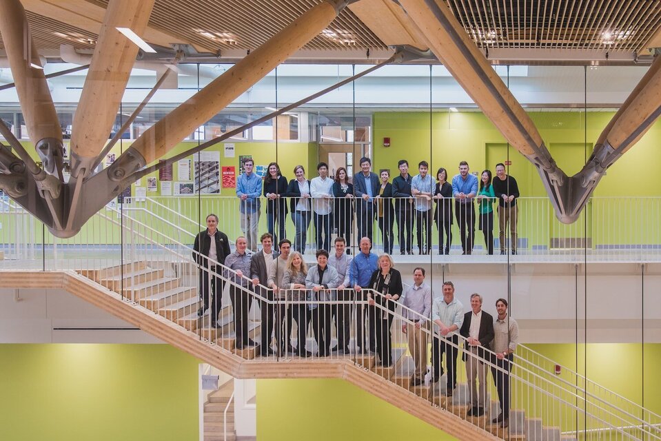 Leers Weinzapfel Architects office photo on inner staircase