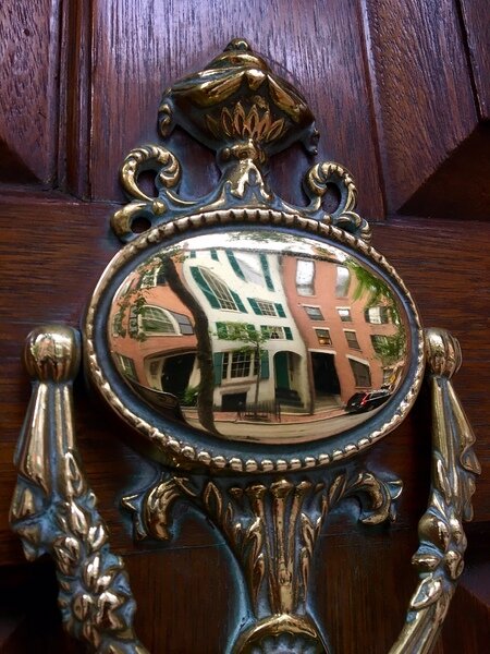 beacon hill door knocker close up