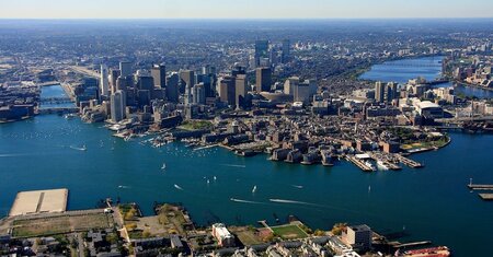 boston from the sky