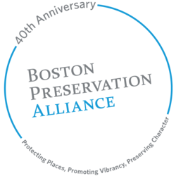 Boston Preservation Alliance 40th anniversary Logo