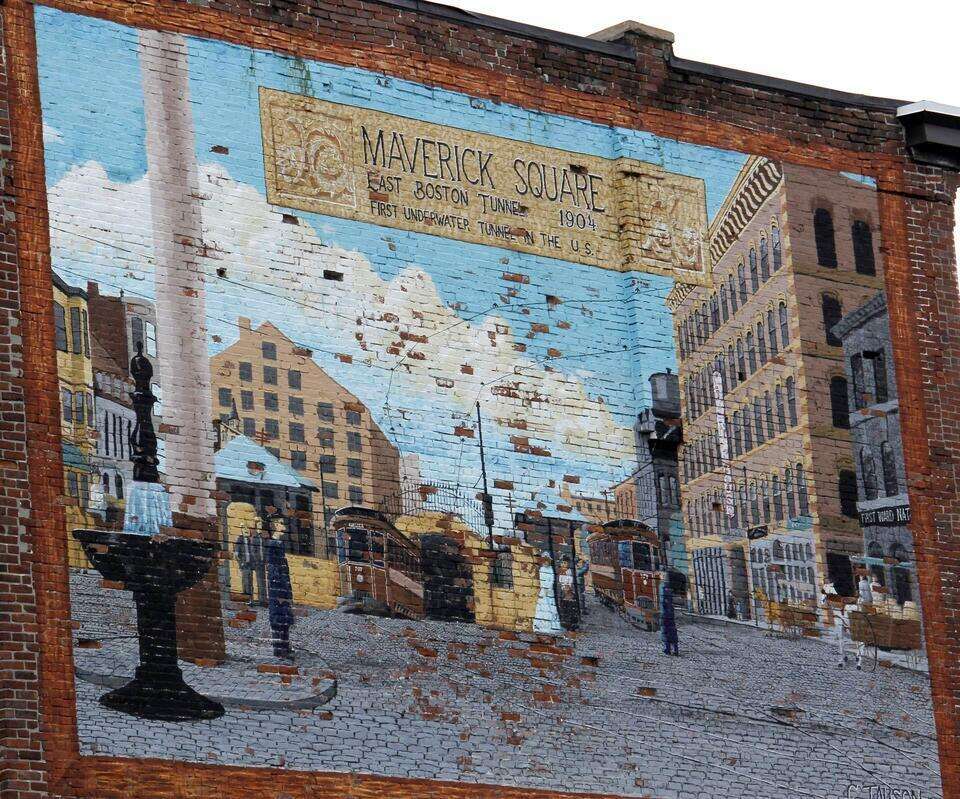 Maverick Square Mural in East Boston