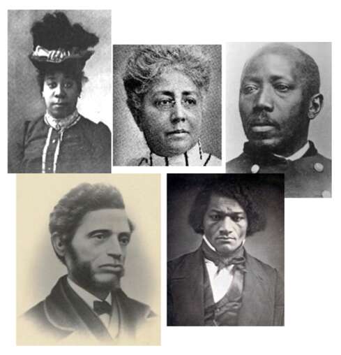 Pauline Elizabeth Hopkins Josephine St Pierre Rupin Martin Robinson Delaney William Cooper Neil Frederick Douglas