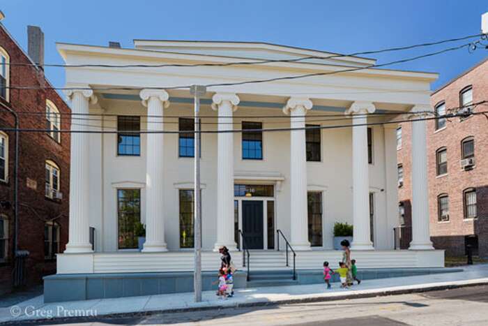 Eliot Square greek revival building