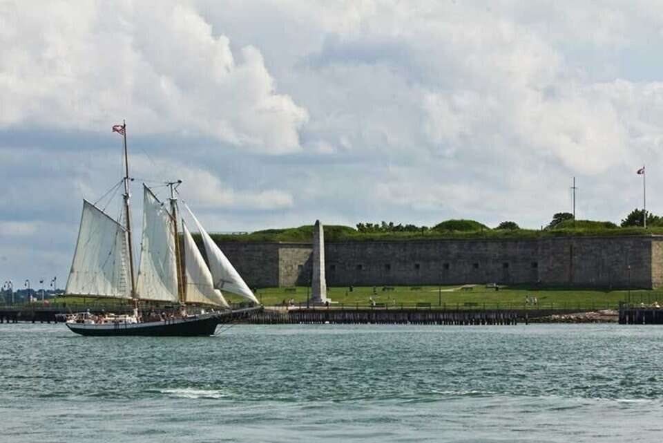 Tall Ship in Boston Harbor